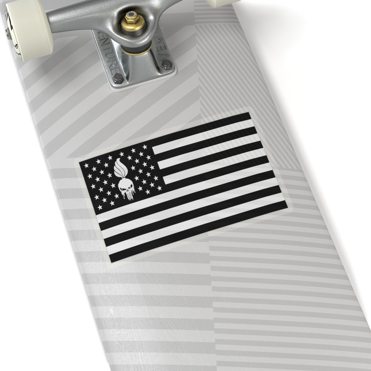 Punisher Pisspot Stars and Stripes Subdued Kiss-Cut Vinyl Indoor Sticker